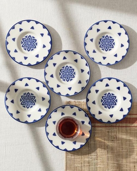 Luxe Triangle 6-lı Çay Tabağı Seti