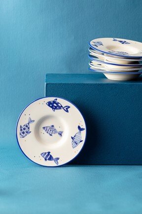 Luxe Poisson 6'lı Çay Tabağı Seti
