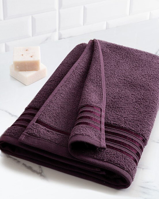 Maynor Bordürü Floşlu Banyo Havlusu