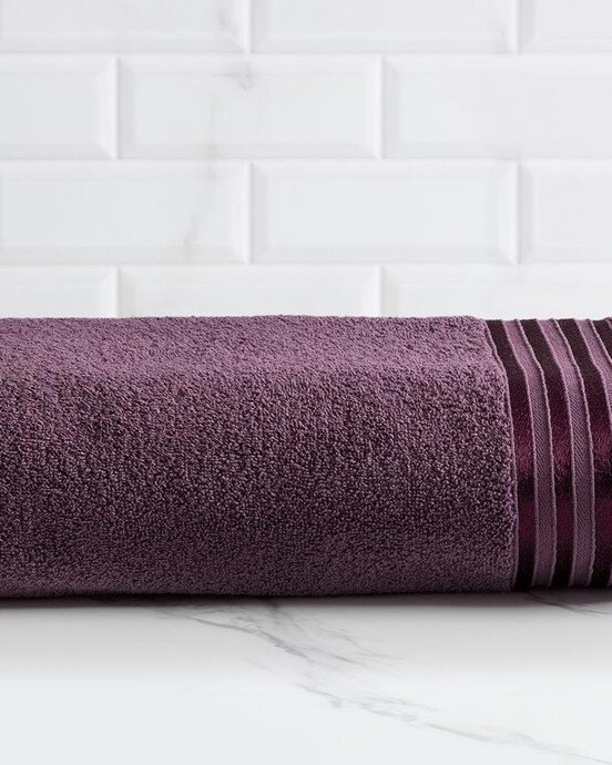 Maynor Bordürü Floşlu Banyo Havlusu
