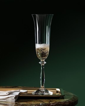 Lucinda Optikli 4'lü Kristal Şampanya Kadehi Seti - 190ML
