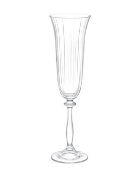Lucinda Optikli 4'lü Kristal Şampanya Kadehi Seti - 190ML