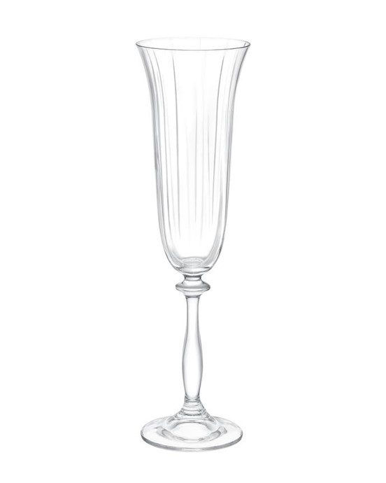 Lucinda Optikli 4'lü Kristal Şampanya Kadehi Seti - 190ML