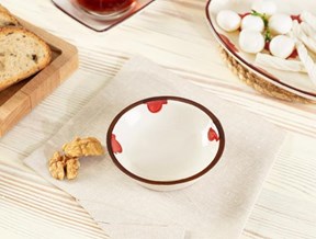 Vıe Rouge Oıseau Yuvarlak Kase 10 cm