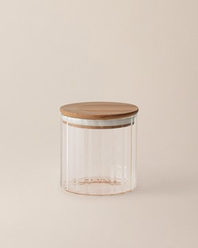 Lunel Optikli Silindir Cam Kavanoz - 700ML - Mini Boy