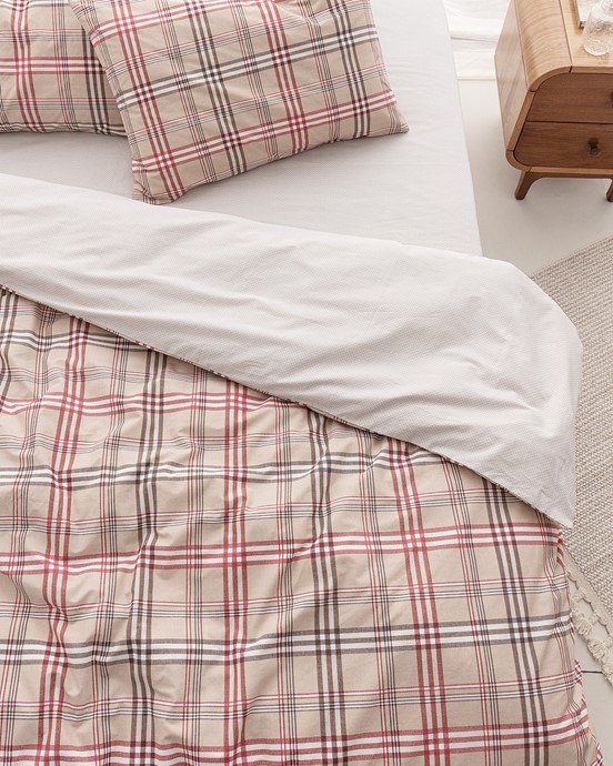 Garen Çift Kişilik Ranforce Baskılı Nevresim Takımı