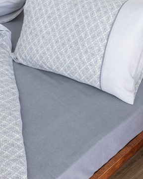 Clarice King Size Coco Crep Baskılı Nevresim Takımı