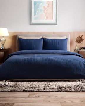 Adrien King Size Nervürlü Nevresim Takımı