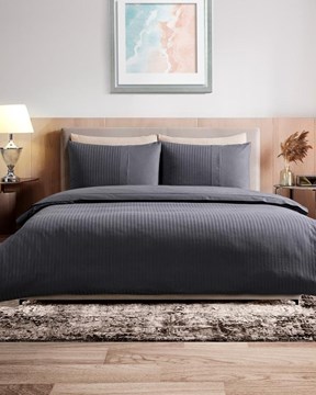 Adrien King Size Nervürlü Nevresim Takımı