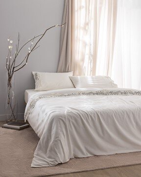 Relief King Size Nakışlı Nevresim Takımı