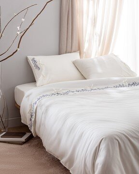 Relief King Size Nakışlı Nevresim Takımı