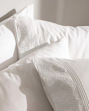Marion King Size Brodeli Saten Nevresim Takımı