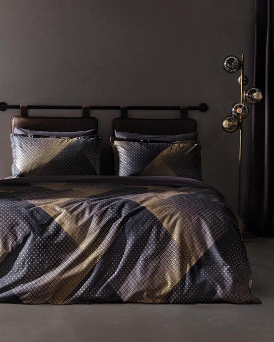 Aleon King Size Baskılı - 300TC Saten Nevresim Takımı