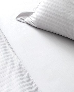 Elicia Super King Size Çizgili Saten Nevresim Takımı