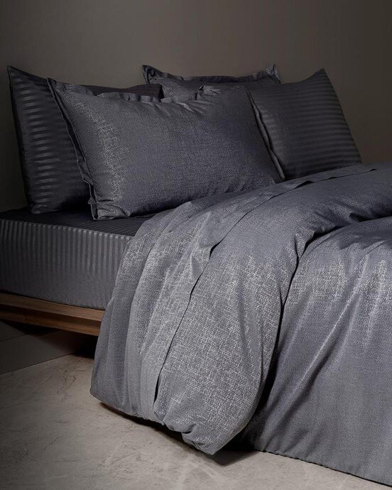 Vézelay Family Size Jakarlı Saten Nevresim Takımı