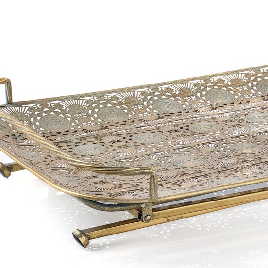 Balbine Metal Sehpa - Dikdörtgen