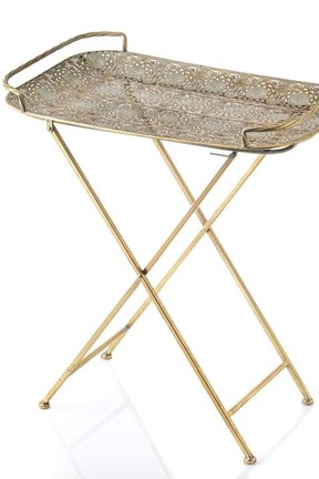 Balbine Metal Sehpa - Dikdörtgen
