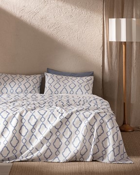 Belda King Size Karde Baskılı Pike Takımı