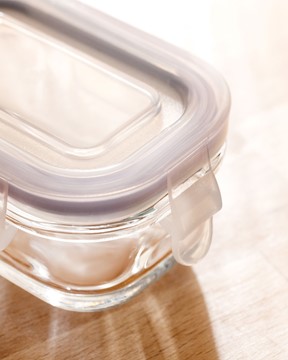 Marle 3'lü Dikdörtgen Mini Saklama Kabı - 120ML