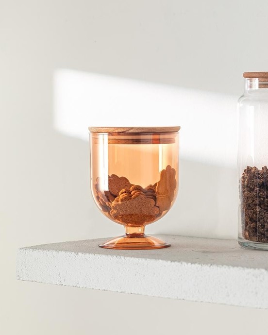 Marion Ahşap Kapaklı Saklama Kabı 900ml