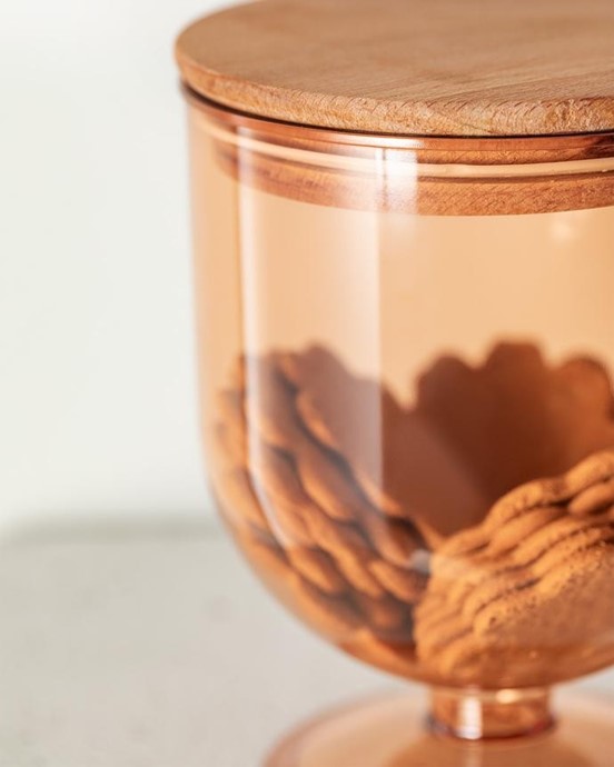 Marion Ahşap Kapaklı Saklama Kabı 900ml