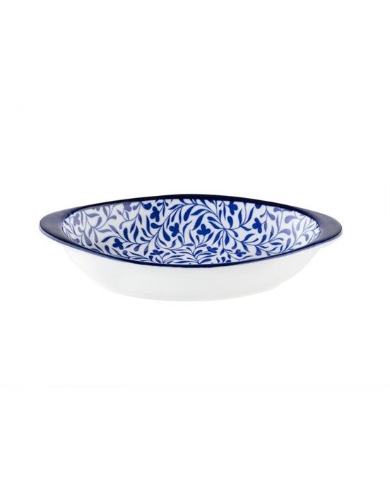 Rêve Bleu Tours New Bone China Oval Kulplu Tabak