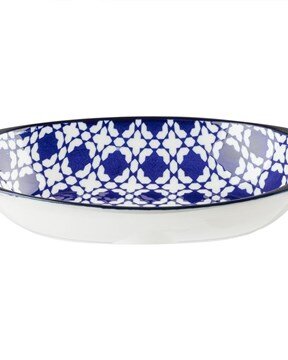 Rêve Bleu Brest New Bone China Oval Kulplu Tabak