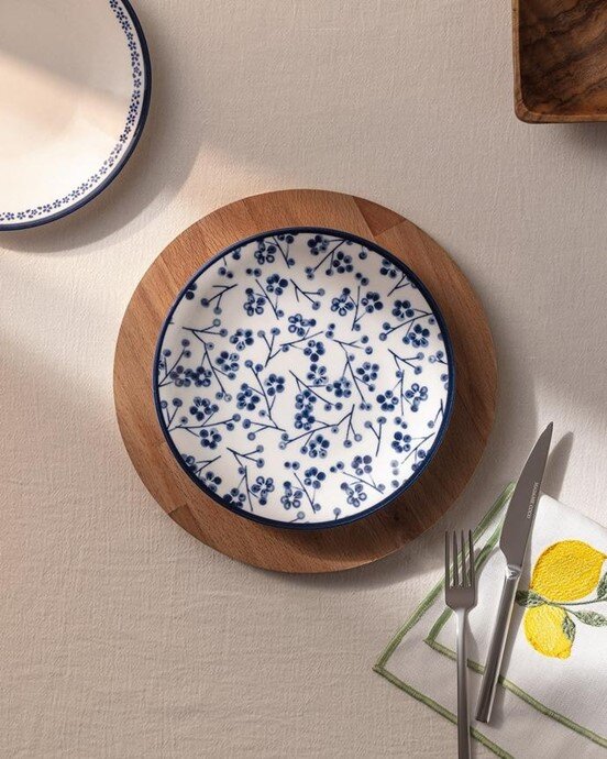 Rêve Bleu Ange pasta tabağı 19 cm