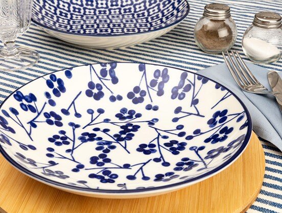 Rêve Bleu Ange pasta tabağı 19 cm