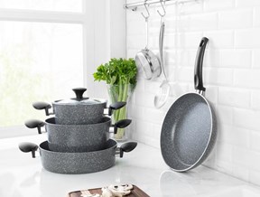 Gordes Granite Look 7 Parça Tencere Seti