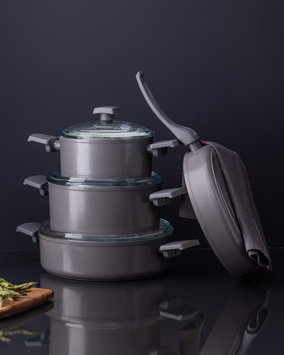 Nano Seramik 7 Parça Tencere Seti