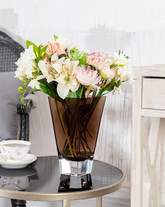 Lunévılle El Yapımı Cam Vazo - Büyük Boy