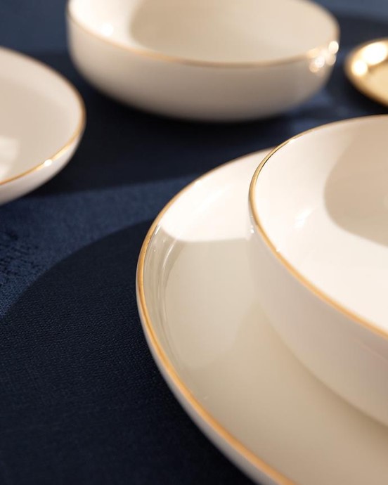 Madelyn 24 Parça Yemek Takımı Gold/Platin