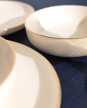 Madelyn 24 Parça Yemek Takımı Gold/Platin