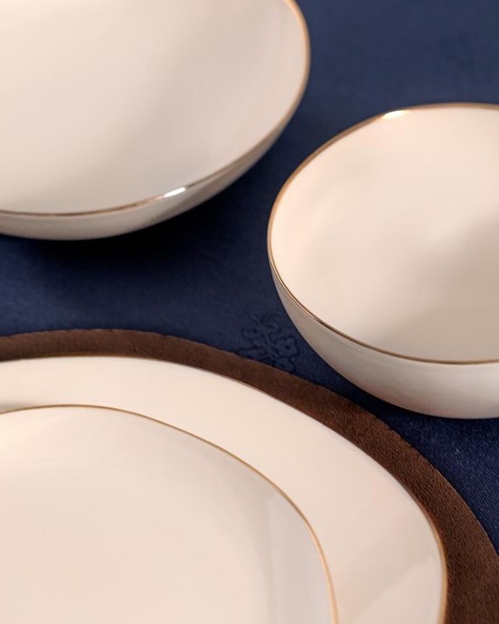 Alette 24 Parça Yemek Takımı Gold/Platin