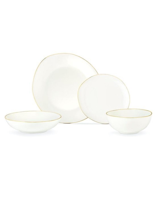 Alette 24 Parça Yemek Takımı Gold/Platin