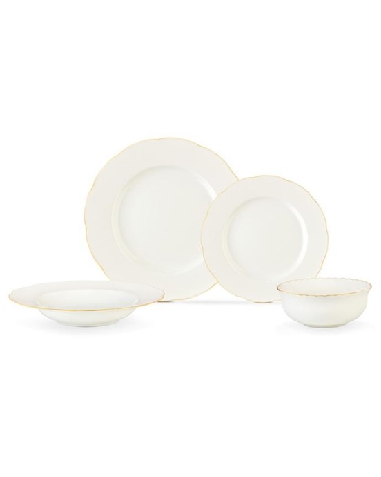 Amabella 24 Parça Yemek Takımı Gold/Platin