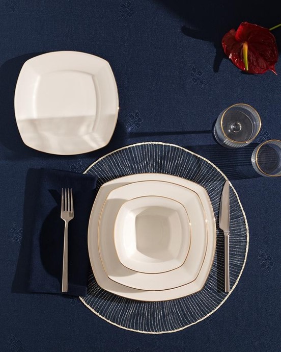 Noya 24 Parça Yemek Takımı Gold/Platin