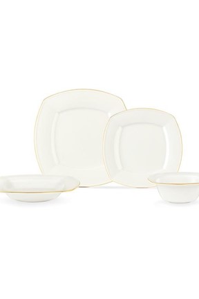 Noya 24 Parça Yemek Takımı Gold/Platin