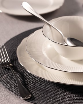 Delron 24 Parça Yemek Takımı Gold/Platin