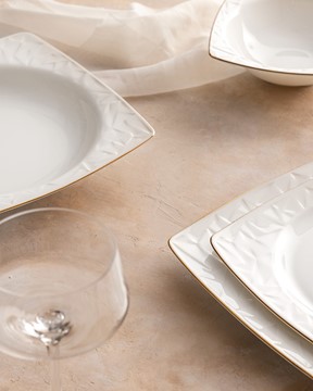 Nova 24 Parça Yemek Takımı Gold/Platin