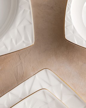 Nova 24 Parça Yemek Takımı Gold/Platin