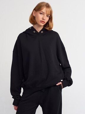 Dilvin Oversize Pamuklu Sweatshirt
