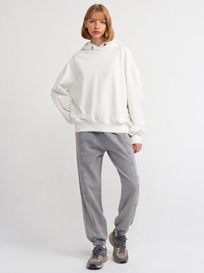 Dilvin Oversize Pamuklu Sweatshirt
