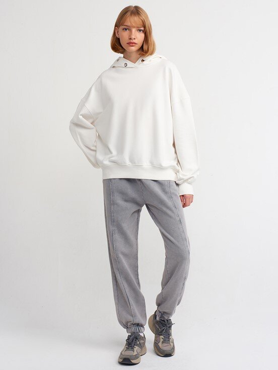 Dilvin Oversize Pamuklu Sweatshirt
