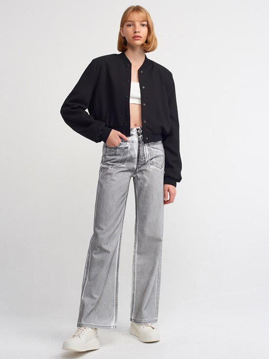 Dilvin Crop Bomber Ceket

