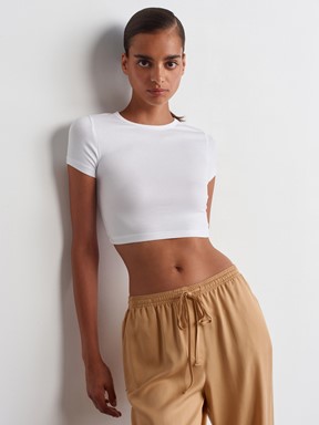 Dilvin Modal Crop Top