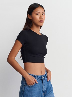 Dilvin Modal Crop Top