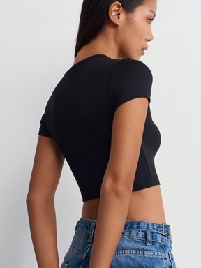 Dilvin Modal Crop Top