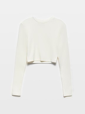 Dilvin Uzun Kollu Crop Top